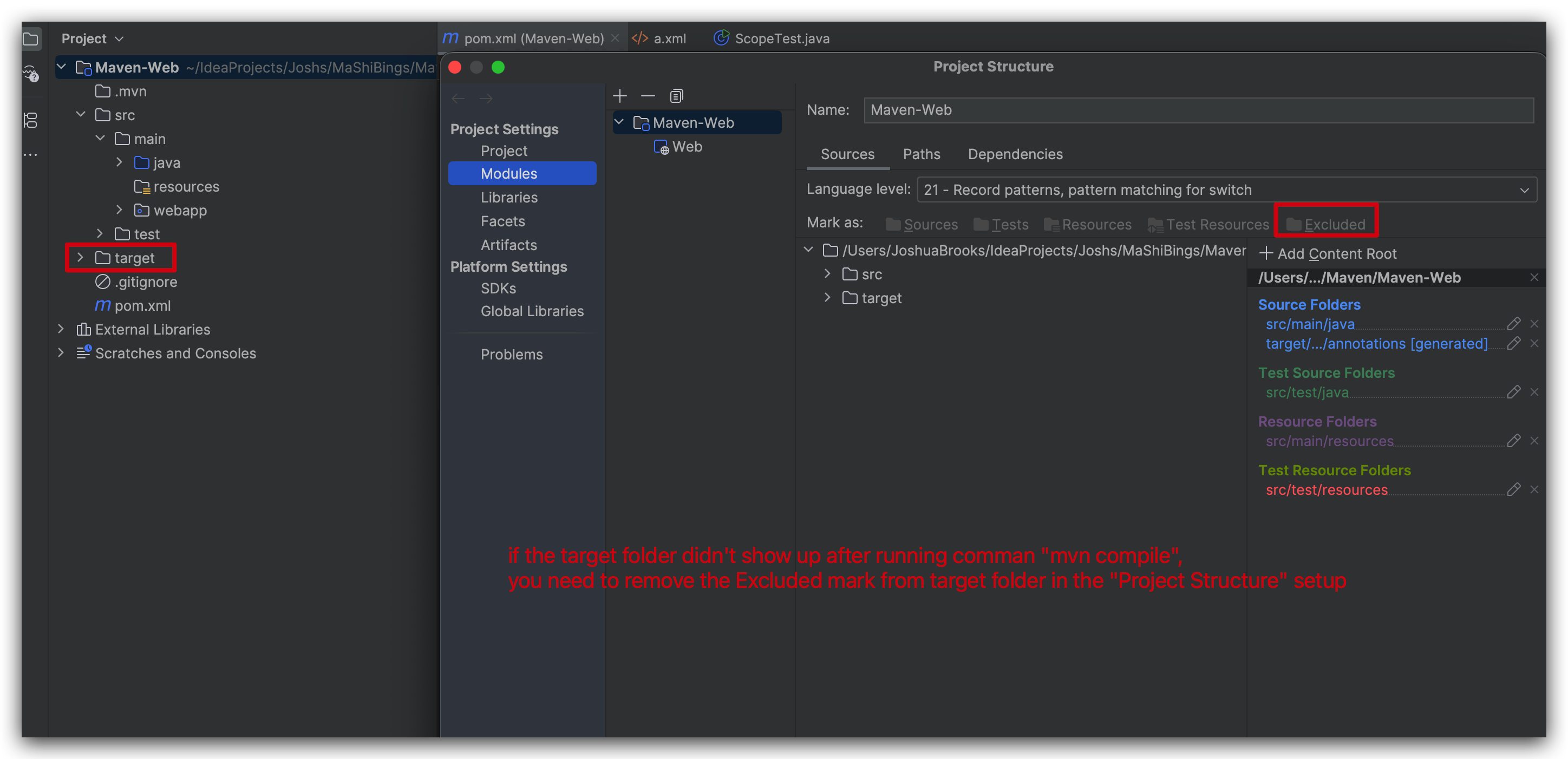 Target-Folder-Generated-Once-mvn-compile-run
