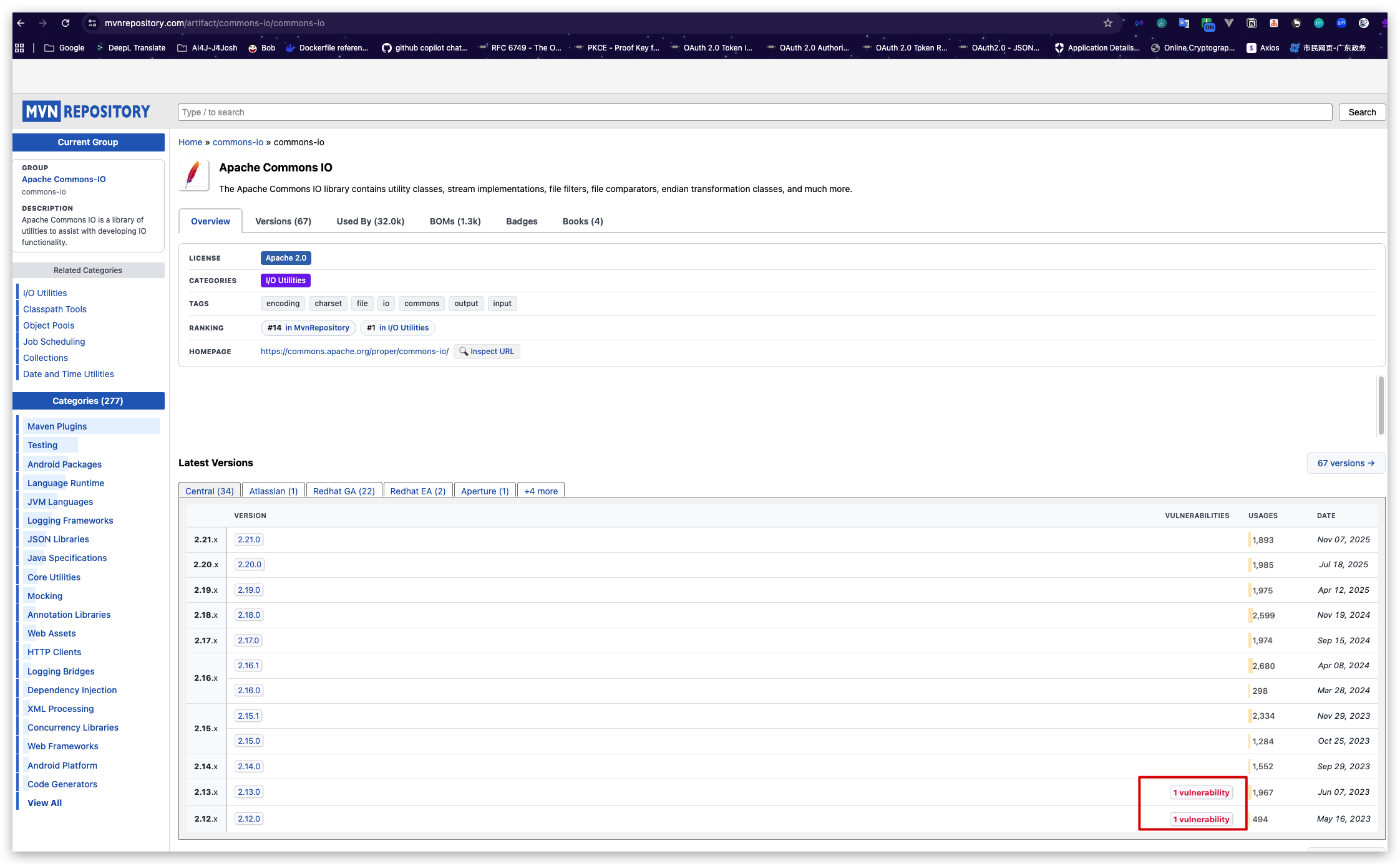 commons-io dependency