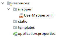 UserMapper.xml 存放在resources 目录下