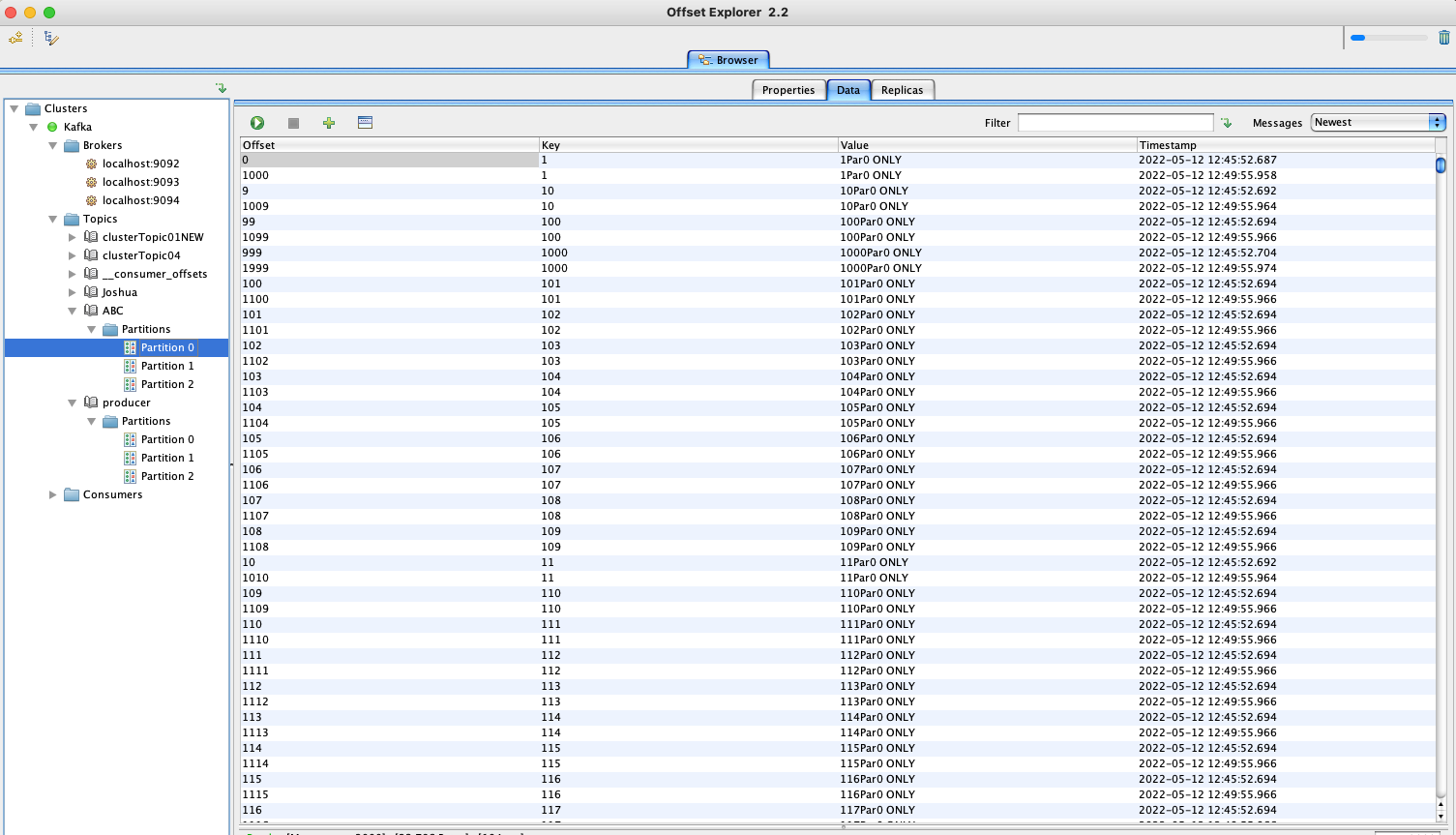 生产者代码结果