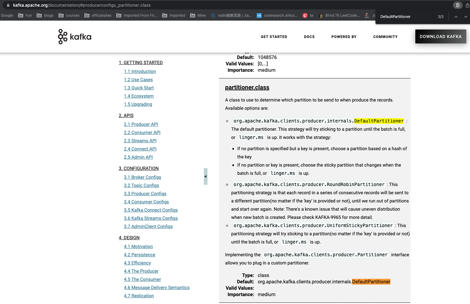 官网文档Partition配置
