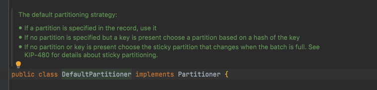 DefaultPartitioner类注释