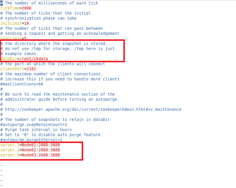 zookeeper配置文件