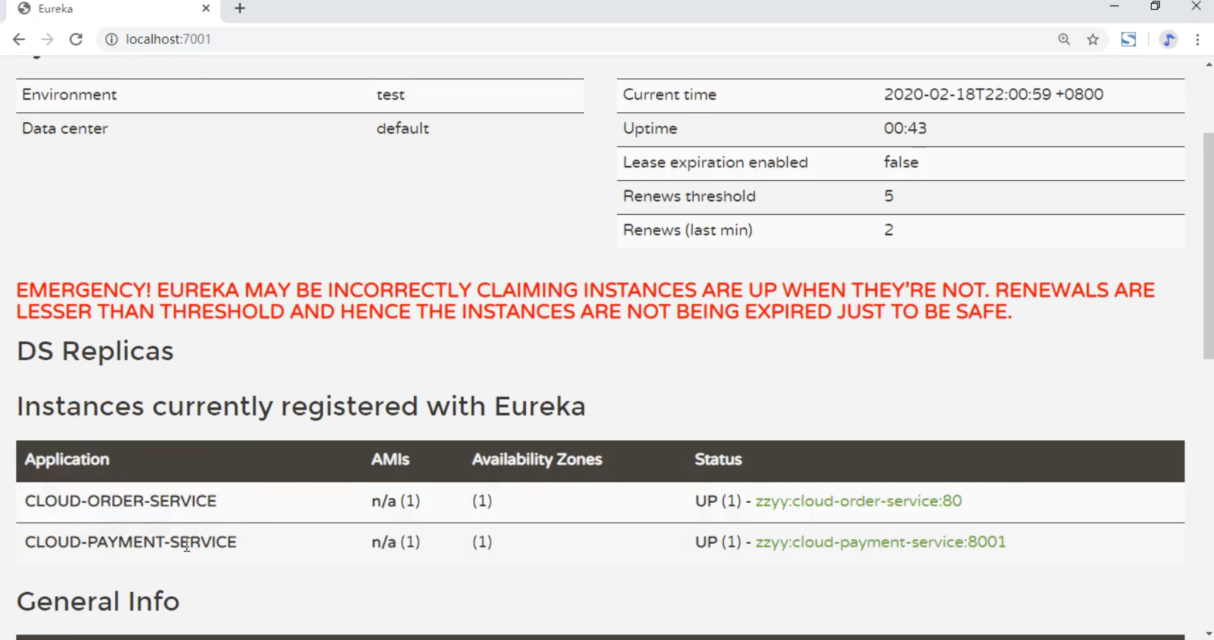 注册consumer到eurekaserver