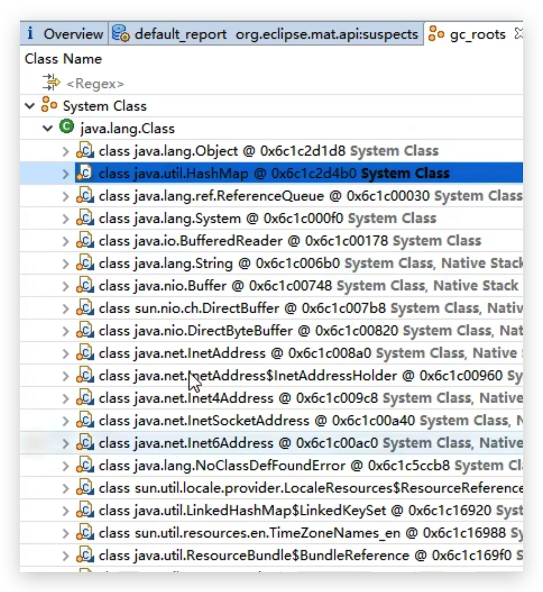GCRoots-typeof-SystemClass