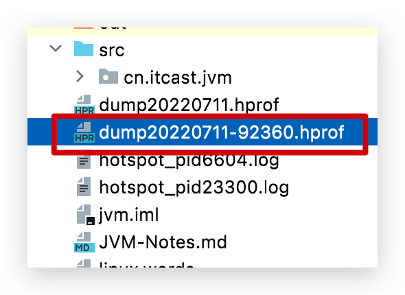 Mac导出的堆dump文件的生成路径