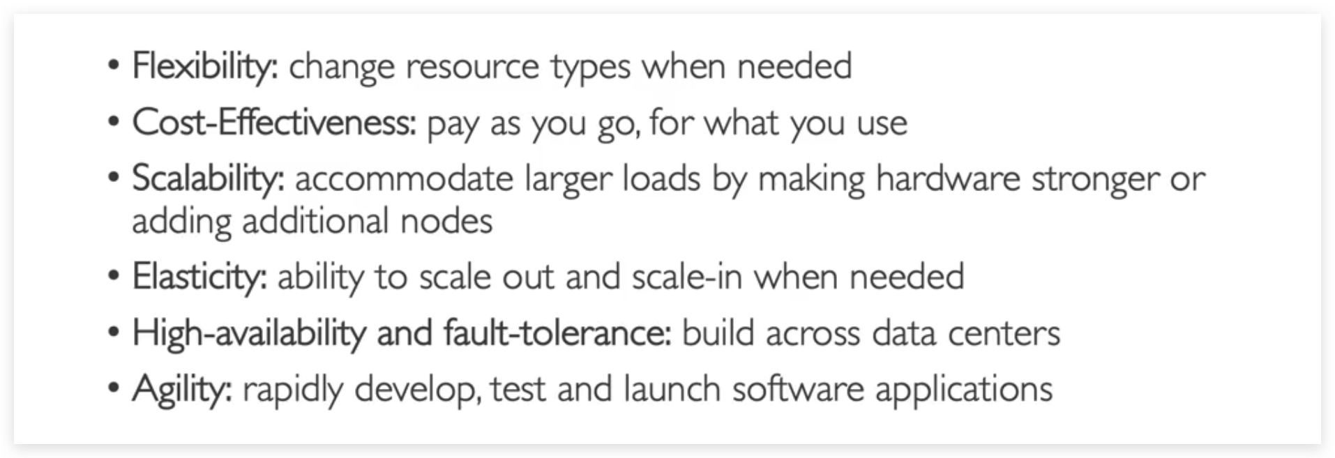 Problems Solved by the Cloud