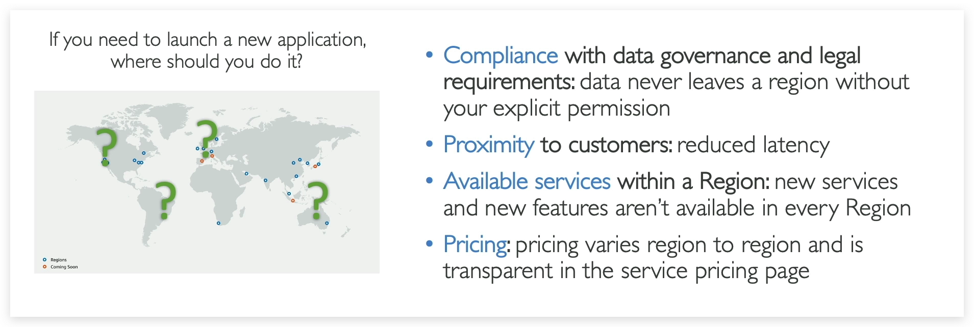 How to choose a Region