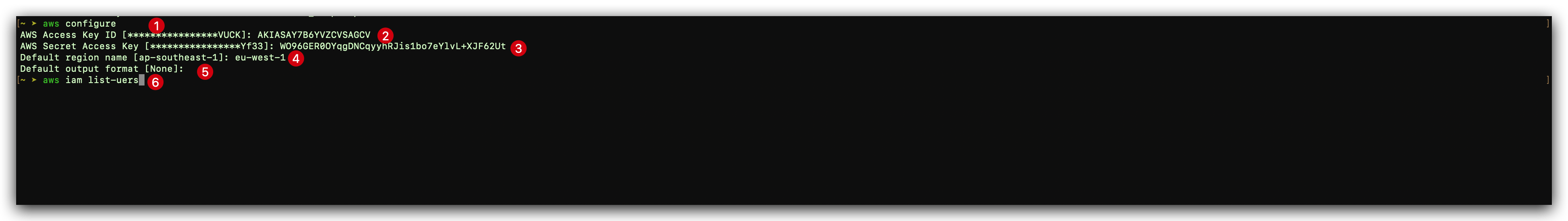 AWS CLI configuration step by step