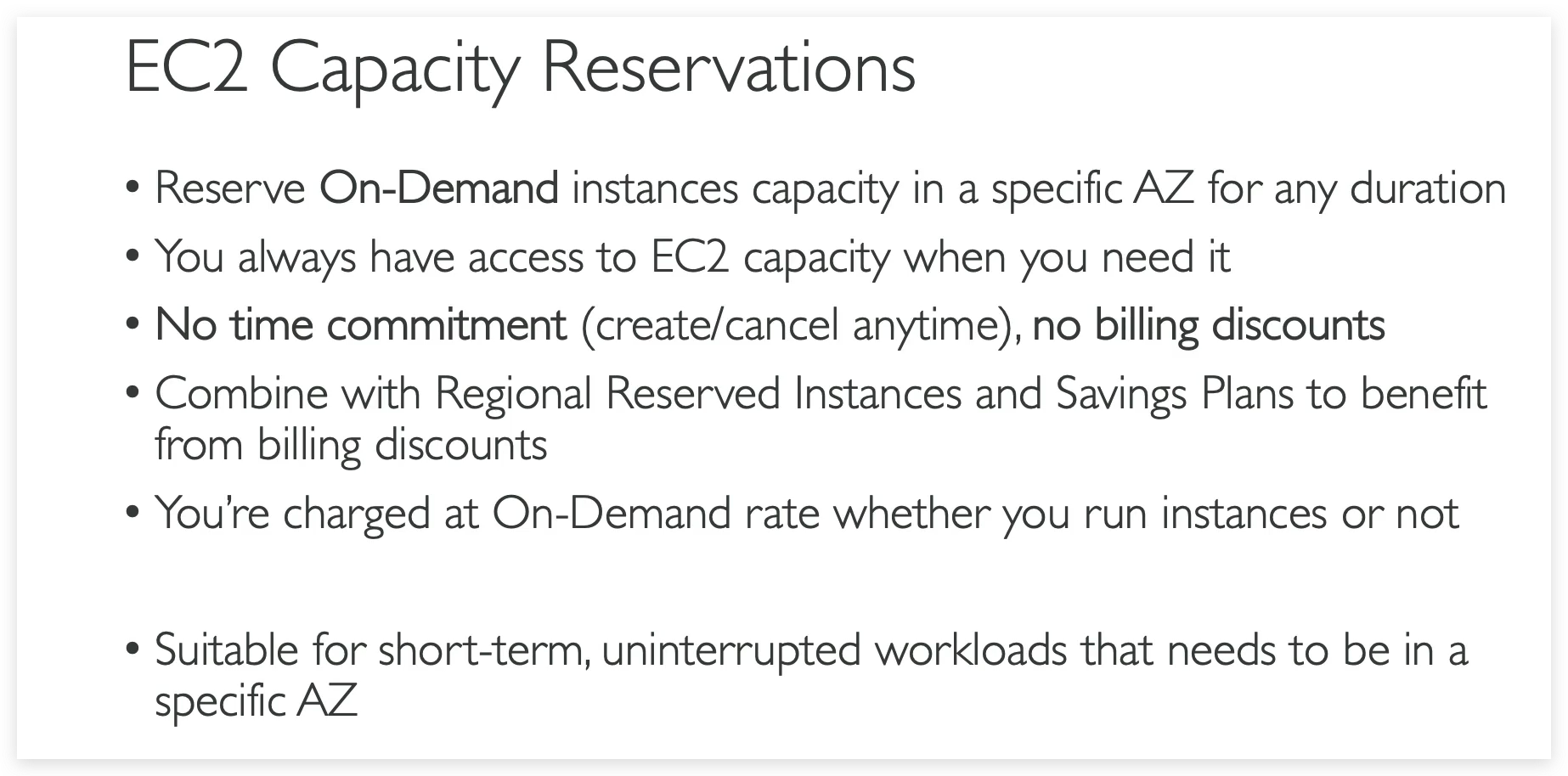 EC2 Capacity Reservations