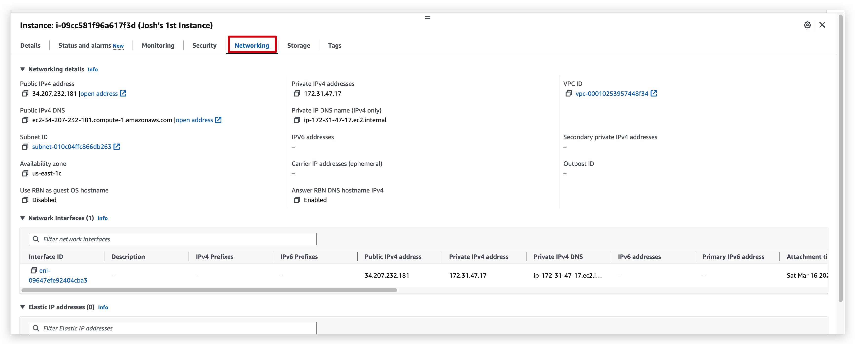 Instance Details-05-Networking