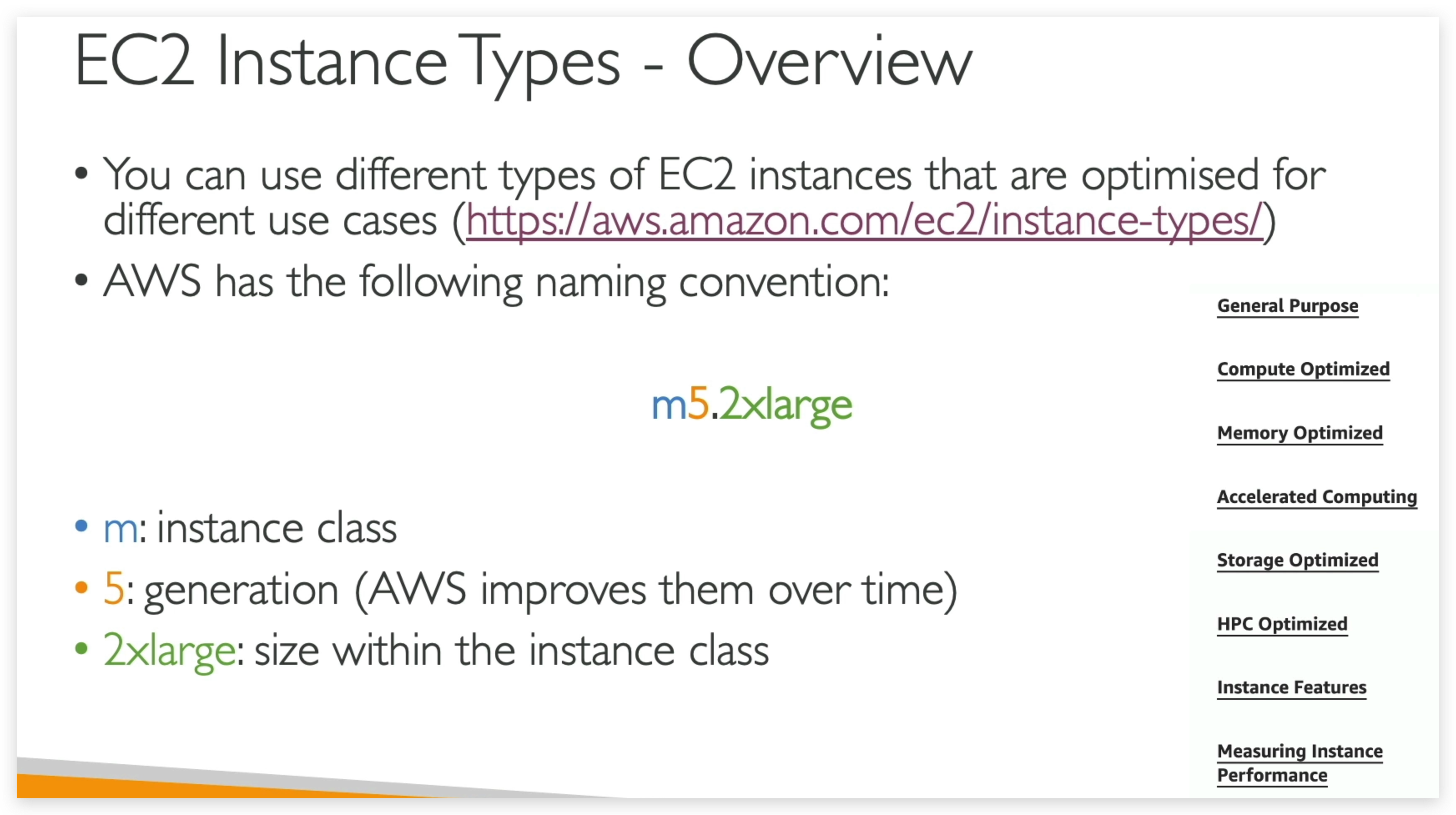 Instance Type Overview