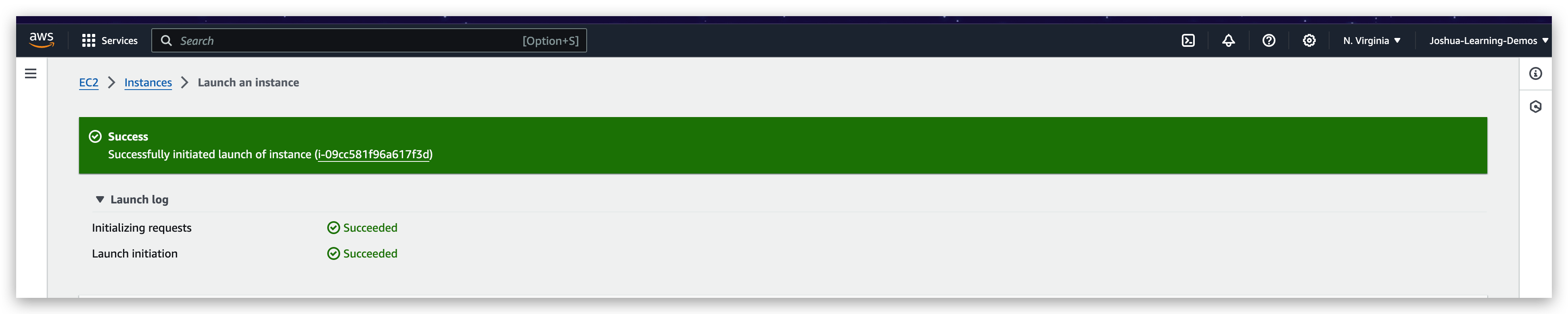 Launch Success and logs