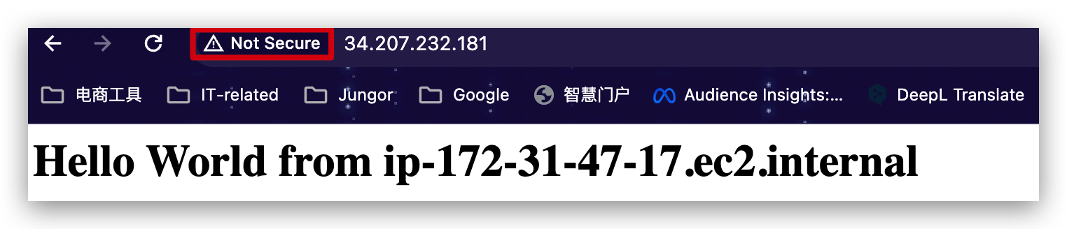 What you see when open public IP link