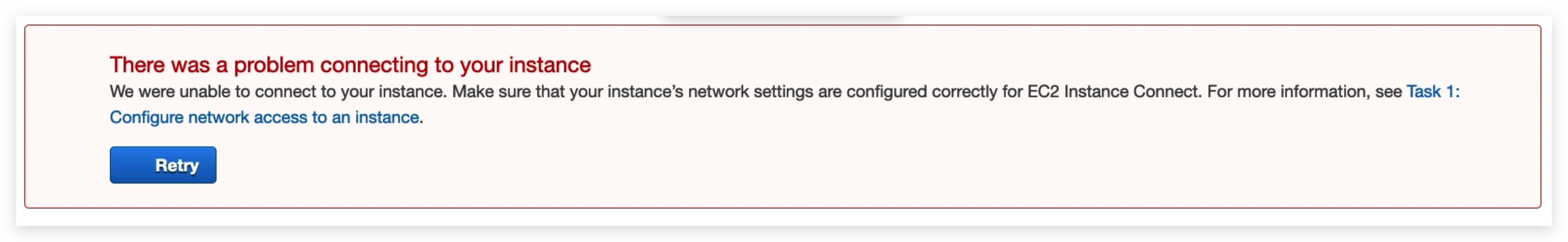 When connection without proper security group attached to the instance